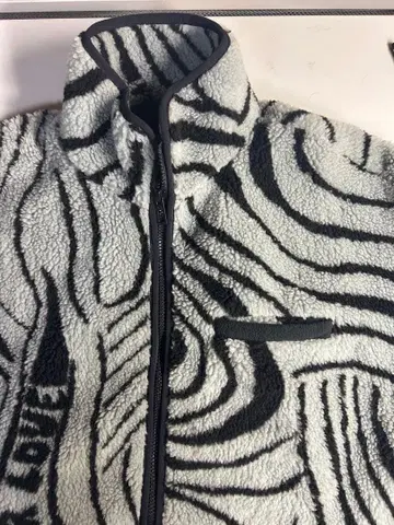 Desigual 제브라 패턴 플리스 자켓 M