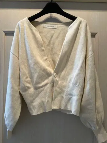 LAGUNAMOON 볼륨 슬리브 숏 니트 가디건