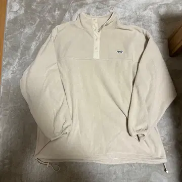 새상품급 FREAK'S STORE 베이지 플리스 풀오버