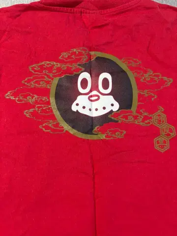 노라쿠로 T셔츠 L사이즈 빨간색 킨토운 용