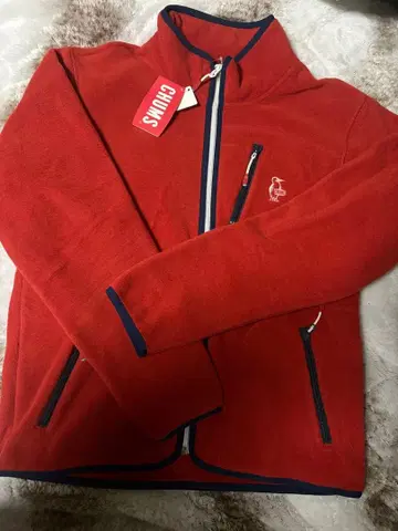 새상품 택 포함 CHUMS 플리스 자켓 레드