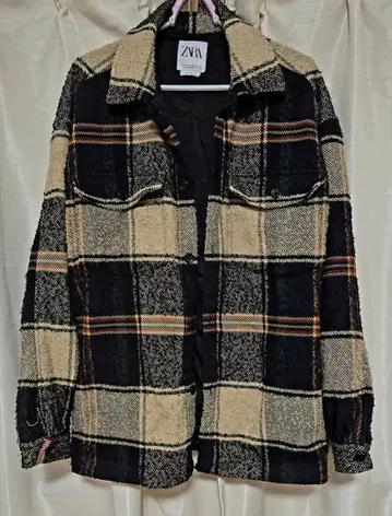 ZARA 자라 자켓 체크 L 사이즈