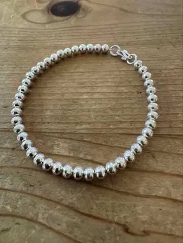 기간 한정 슈퍼 세일 중 SV925 실버 볼 브레스 약 18cm