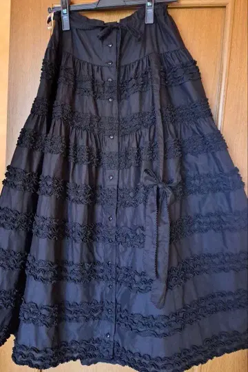 핑크하우스 피코 프릴 택시 아게츠키 스커트