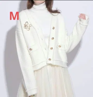 Mystrada 트위드 니트 자켓 마이 스트라다 가디건 M