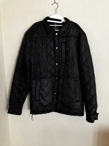 블랙 퀼팅 자켓