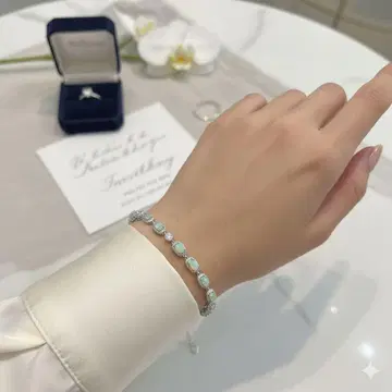 실버 925 오팔 팔찌