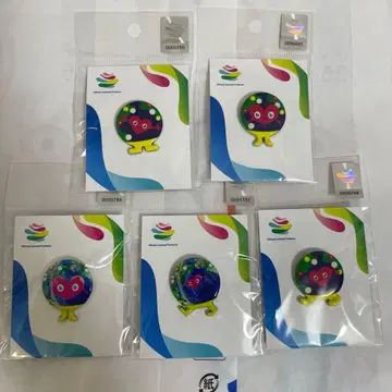 EXPO2027 뚱땅뚱땅 핀 배지 5개 세트 만국박람회 꽃박람회