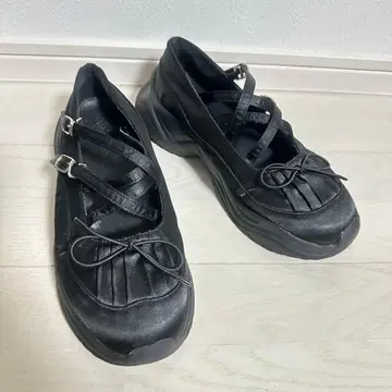 [ vacancy ] 청키 밑창 스니커즈 L 사이즈 통굽 블랙