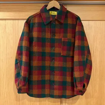 B.C STOCK [WC] SQUARE CHECK CPO 셔츠 블루종