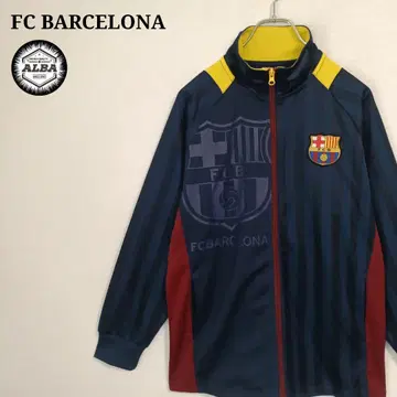 [레어] FC 바르셀로나 트랙 자켓 저지 바르사 메시 네이비