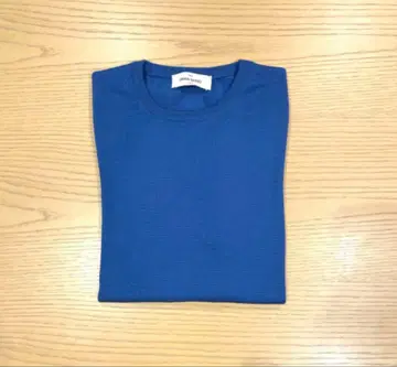 그랑사쏘 12G 크루넥 니트 44 티셔츠 블루