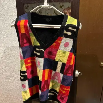 SONIA RYKIEL 컬러풀 니트 베스트 사이즈 40