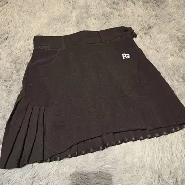 PG 플리츠 스커트 블랙 여성용 골프