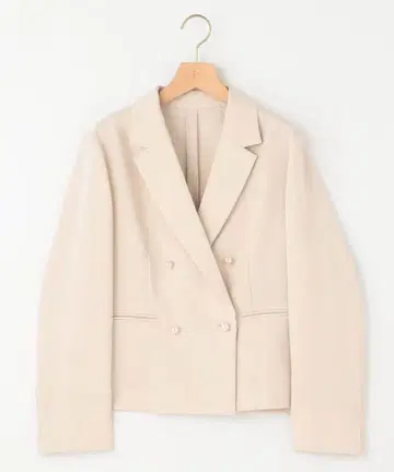 쿠미쿄쿠 베이지 더블 브레스트 테일러드 자켓