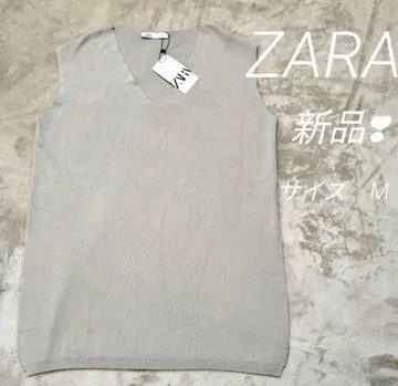 새상품 택 포함 ZARA 니트 베스트 베이지 사이즈 M