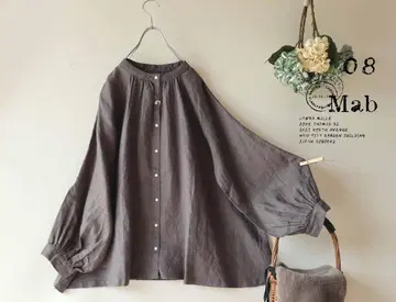 새상품 할인 08맵 차콜*볼륨 소매 A라인 블라우스 넉넉한 1000