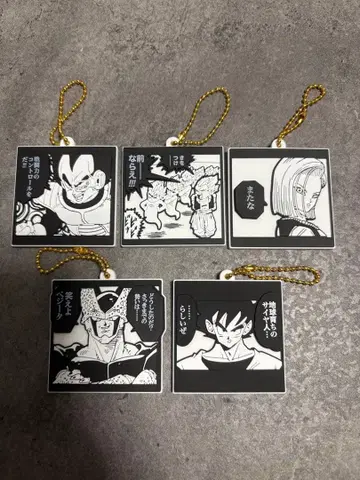 드래곤볼 40주년 기념 러버 마스코트 비스킷 5개 세트