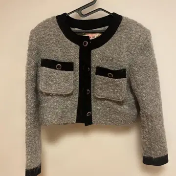 노카라 모혼방 크롭 자켓