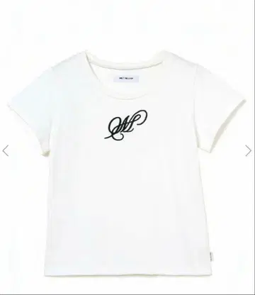 로고 화이트 반팔 티셔츠