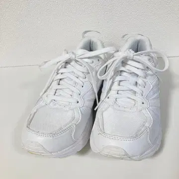 컨디션 최상 화이트 스포츠 스니커즈 던롭 DUNLOP 23.5