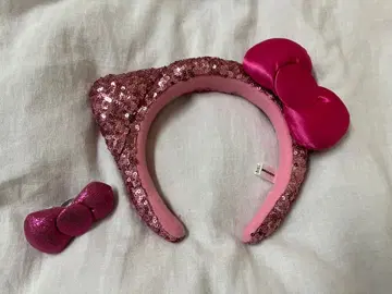 [ 2개 세트 ] 헬로키티 머리띠 리본 반지 유니버셜 USJ