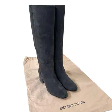 새상품급 세르지오로시 스웨이드 롱 부츠 37