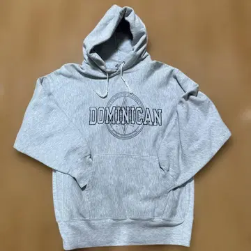 90s champion 리버스 위브 자수 택 그레이 후드티 XL