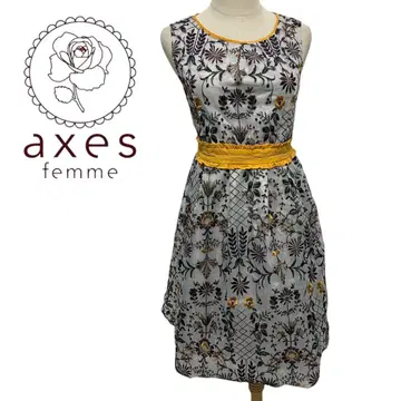 axes femme 총 자수 오간자 OP 새상품 노스탤지 원피스