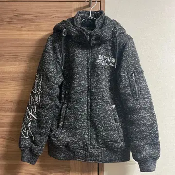 GOTCHA 후드 부착 다크 그레이 후드티