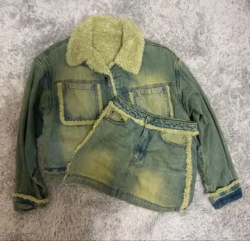 HTH 데님 자켓 스커트 세트