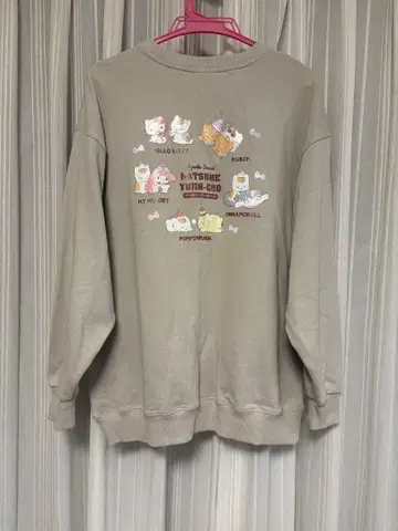 나츠메 우인장 냥코선생 산리오 콜라보 트레이닝복 맨투맨