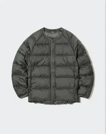 유니클로 리사이클 다운 자켓 올리브