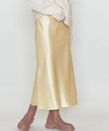 astraet 새틴 머메이드 스커트