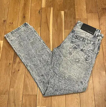 ROCAWEAR 로카웨어 데미지 데님 케미컬 워시 크러쉬