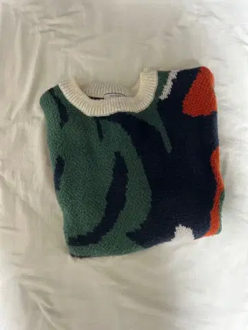 카모플라쥬 니트 스웨터