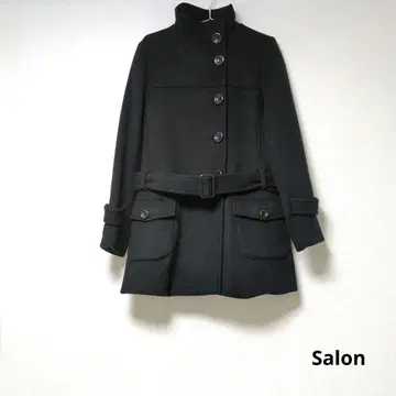 살롱 블랙 코트