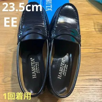 HARUTA 하루타 코인 로퍼 블랙 23.5cm 학생 신발 EE