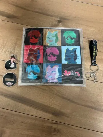 키요 고양이 손수건 아크릴 키링