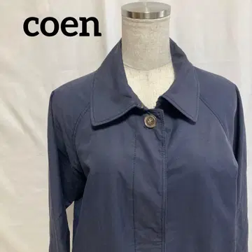 coen 네이비 스텐카라 코트