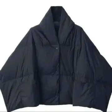 새상품 종이 행거만 무인양품 다운 케이프 블랙 다운 자켓