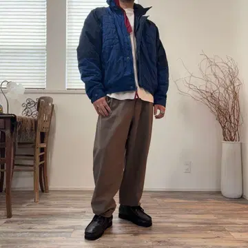 마운틴 파카 충전솜 아웃도어 캐주얼 굿 레귤러 구제 의류 블루