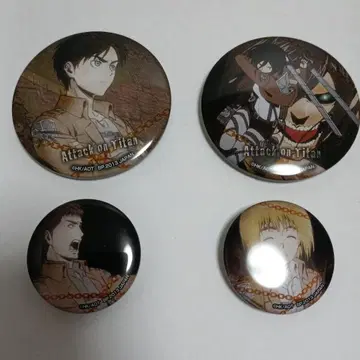 진격의 거인 제일복권 자유의 날개 캔뱃지 세트