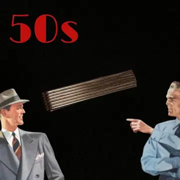 빈티지 넥타이 핀 50s 로카빌리 아르데코 쇼와 레트로 수트