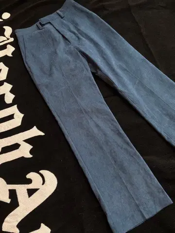 EMODA 스모키 블루 스웨이드 팬츠 M