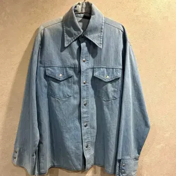 [ 빅양크 ] 70's 데님 셔츠 L 사이즈 상당