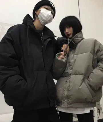 c.u.l 오버 사이즈 하이넥 볼륨 몬스터 다운 자켓