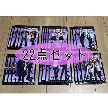 세븐일레븐 한정판 컬러풀 피치 클리어 파일 전 6종 22매 세트