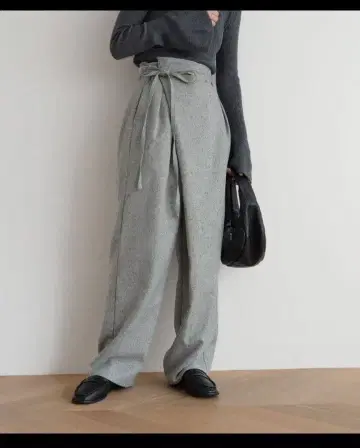 CANAL JEAN arc(아크) 트위드 라이 랩 팬츠