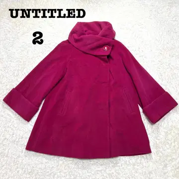 언타이틀 케이프 코트 숏 기장 무지 볼륨 아우터 울 M